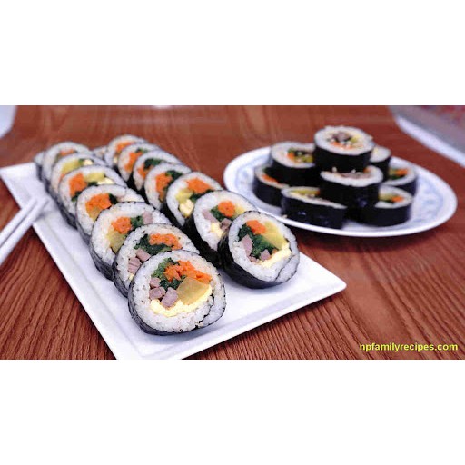 Rong biển cuốn cơm Sushi, Gimbap thương hiệu Miwon 10g (5 lá)