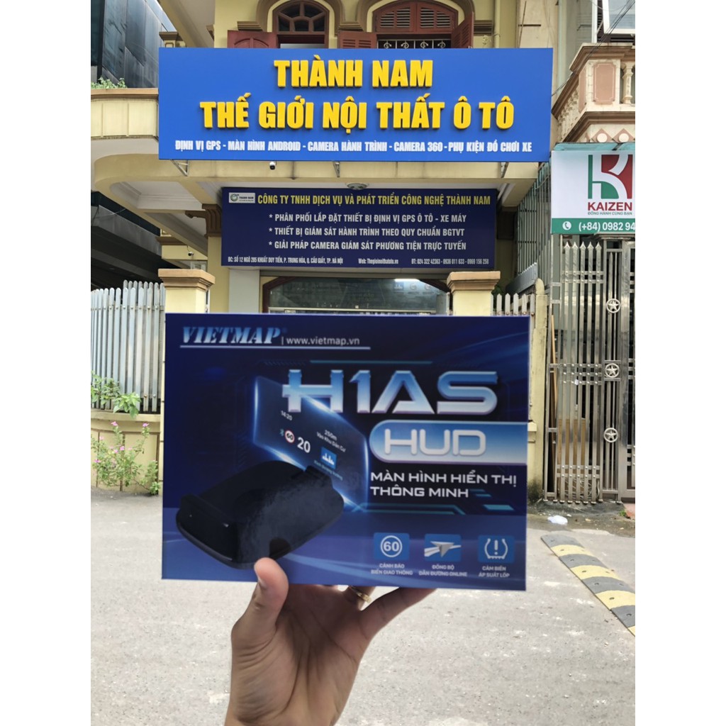 VIETMAP HUD H1AS - Dẫn đường bản quyền - Cảnh báo tốc độ , cảnh báo camera giao thông - cảm biến áp xuất lốp, chính hãng