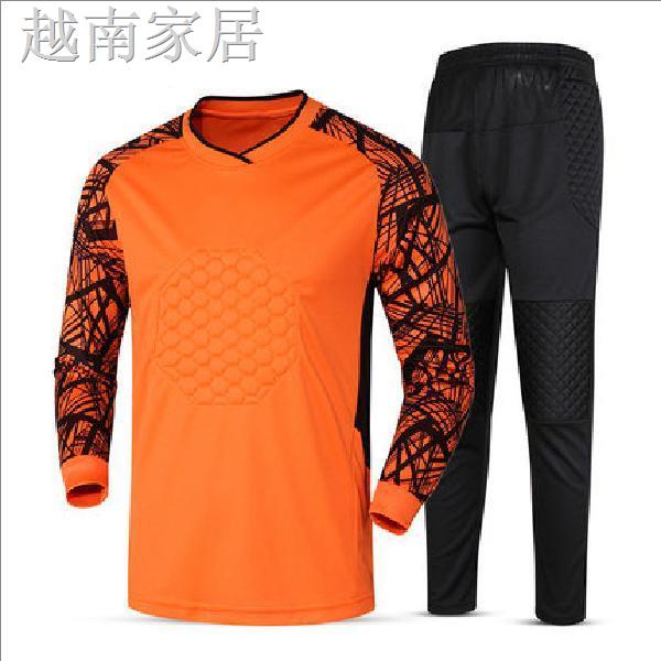 Bộ Đồ Thủ Môn Bóng Đá Tay Dài Dày Dặn Bảo Vệ Quần Short