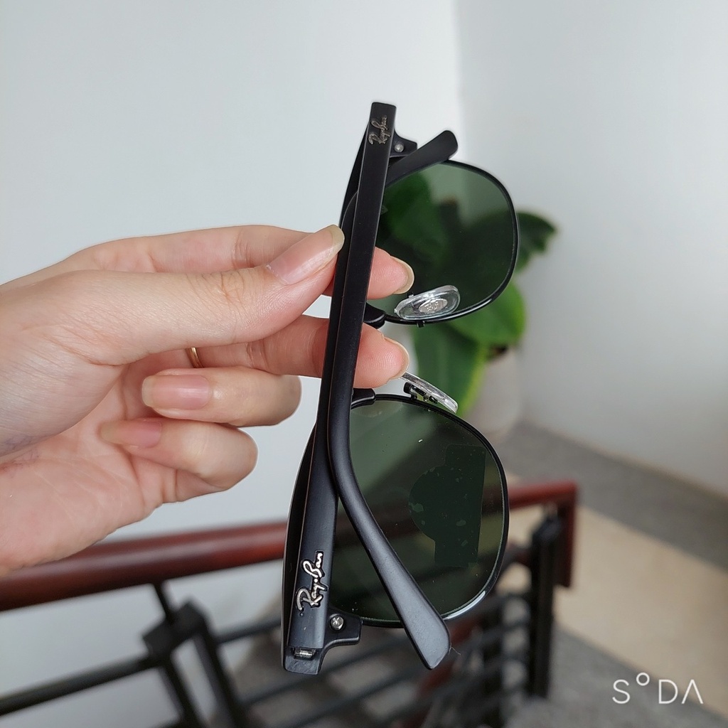 Mắt Kính Nữ Thời Trang Tràn Viền, Kính Mát Nữ Chống Tia UV Tròng Thủy Tinh Thời Trang