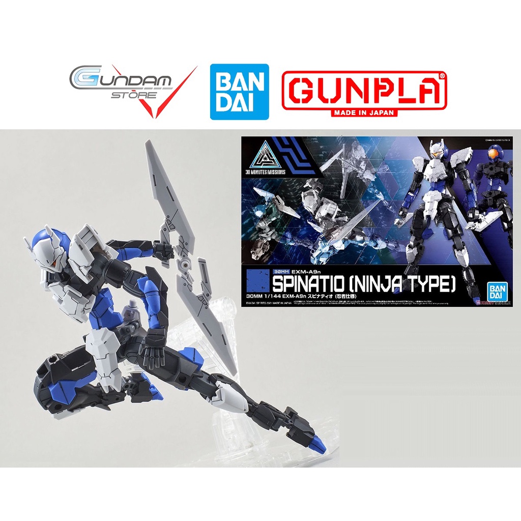 Mô Hình Lắp Ráp EXM-A9n Spinatio Ninja Type 30MM 1/144 Bandai 30 Minutes Missions Đồ Chơi Anime Nhật