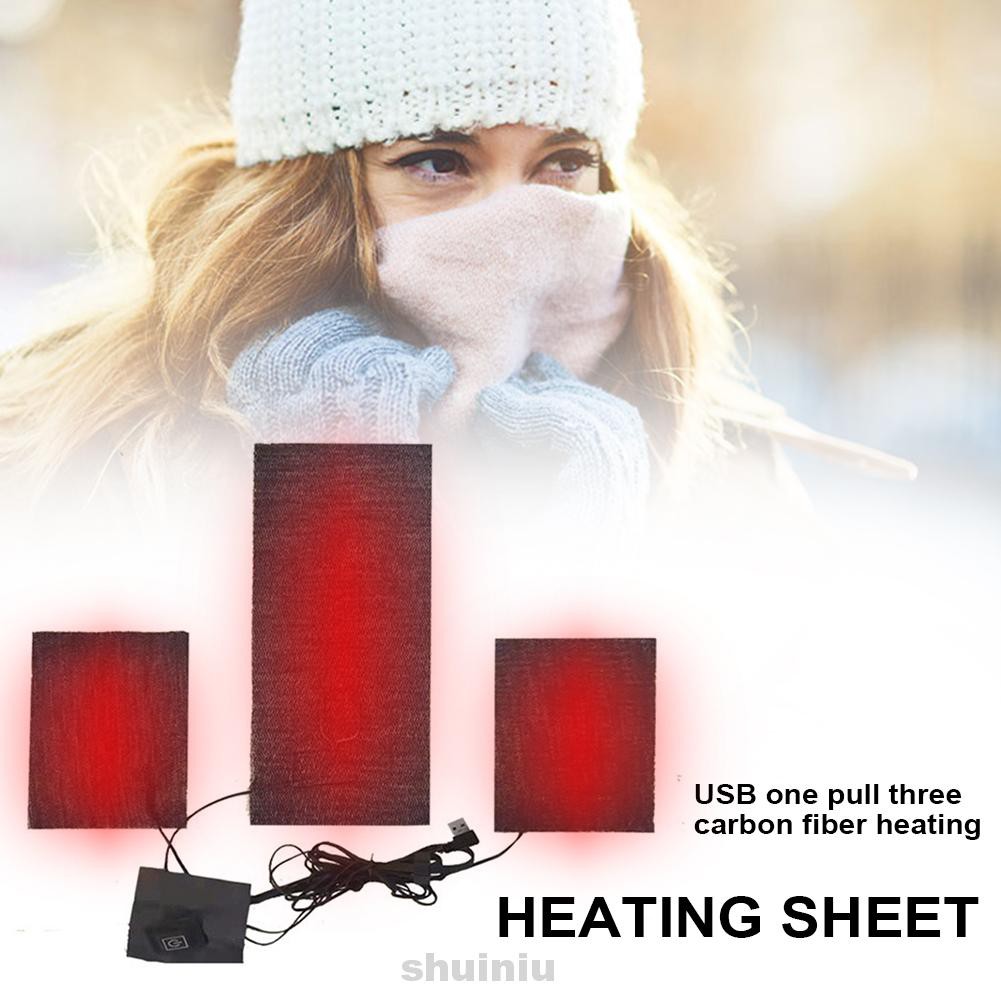 Outdoor Washable Foldable USB Powered 3 In 1 Home Office Adjustable Temperature Thermal Clothing Electric Heating Pad