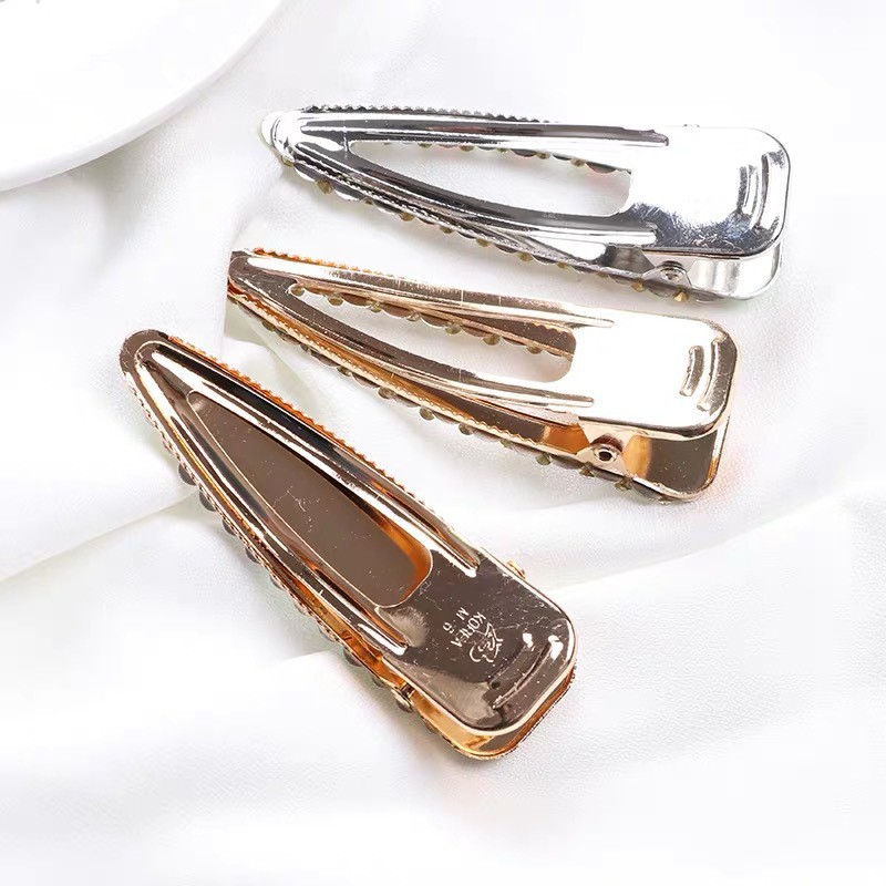 Kẹp tóc mỏ vịt đính đá lấp lánh nhiều màu gắn hạt MS315