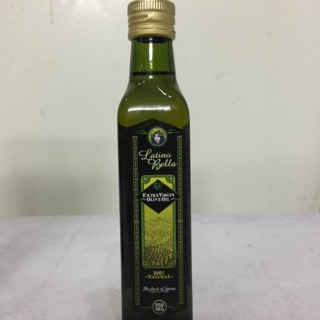 DẦU ÔLIU NGUYÊN CHẤT EXTRA VIRGIN HIỆU LATINO BELLA CHAI 250ml