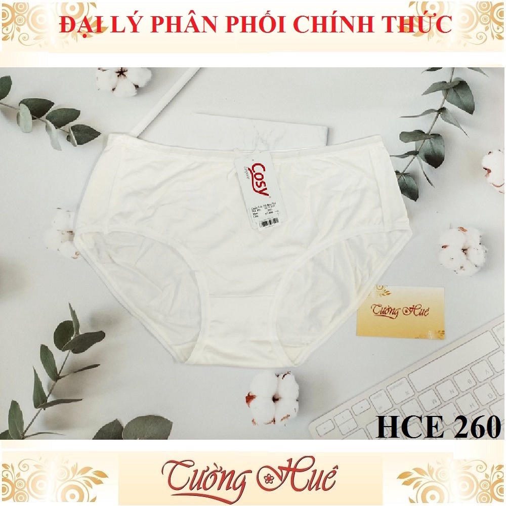 Quần lót nữ Cosy HCE 260 cotton trơn lưng cao.
