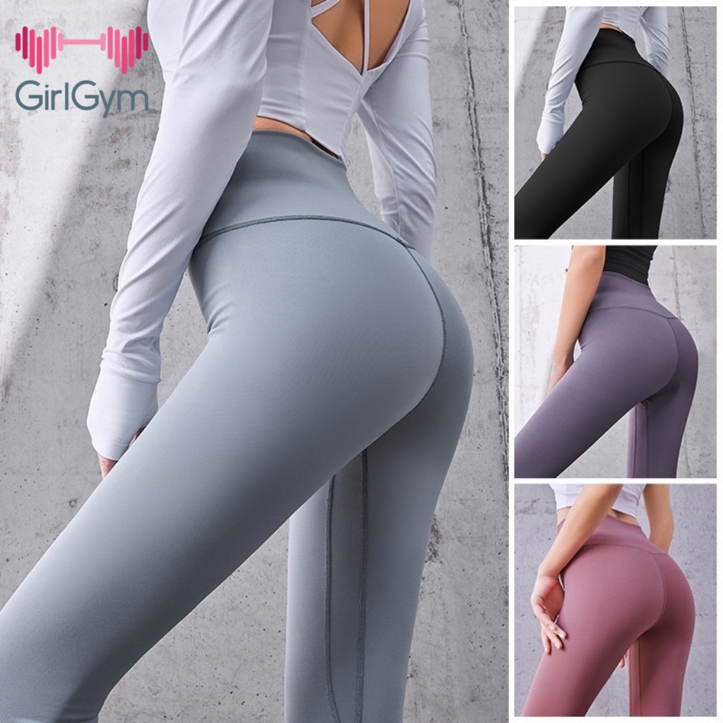 Quần tập legging, gym, yoga dài cạp cao siêu nâng mông ôm dáng vải co dãn 4 chiều thoáng mát GirlGym