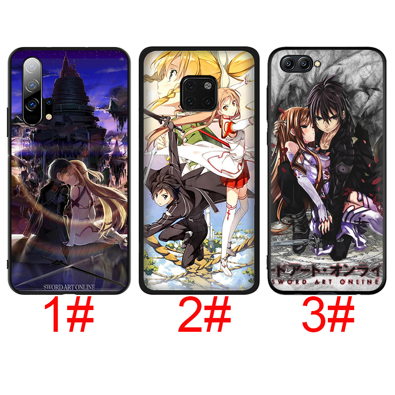 D81 Sword Art Online Huawei Nova 2 Lite 2i 3 3i 4 4E 5 5T 6 7 Pro SE Soft Phone Case