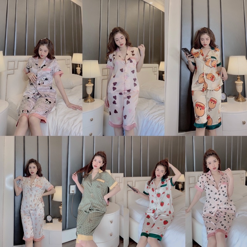 sét đồ bộ mặc nhà pijama nữ lững xinh xắn dể thương chuẩn hot girl