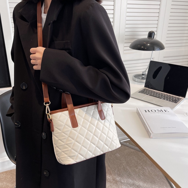 Túi đeo chéo IELGY kiểu xô kim cương cổ điển thời trang cho nữ