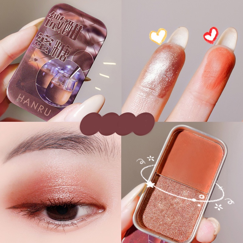 [Hàng mới về] Bảng phấn mắt 2 màu lì và ánh ngọc trai lấp lánh