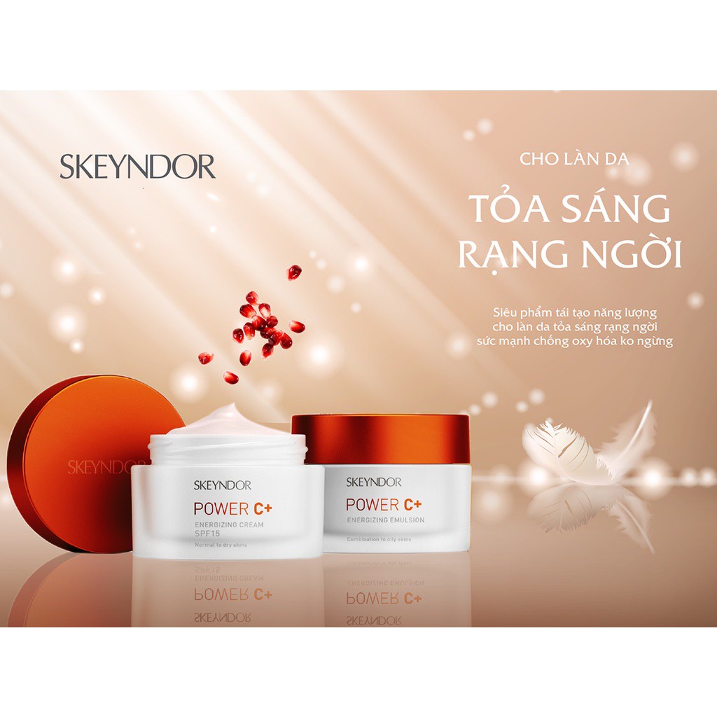 SKEYNDOR Power C+ Sữa dưỡng giảm nám trắng da chống nắng giảm nhăn Vita C dành cho da dầu Energizing Emulsion 50ml | BigBuy360 - bigbuy360.vn