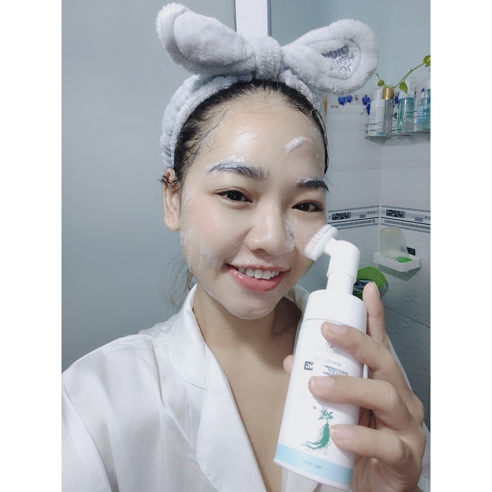 Kem rửa mặt nhân sâm đỏ Hàn Quốc Red Ginseng Cleanser Orenya – Chai 150ml