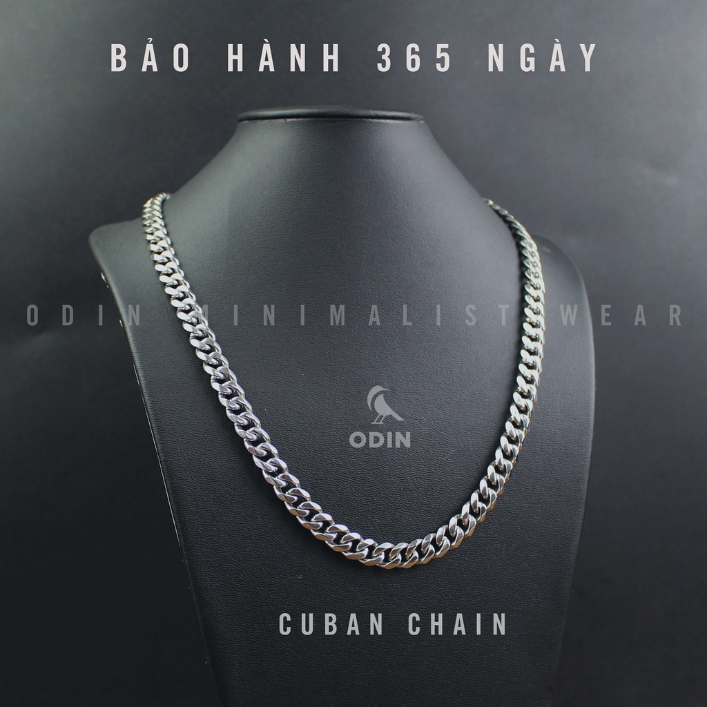 [Mã SKAMSALE07 giảm 10% đơn từ 150K] Vòng cổ Chain Cuban Titanium - Thép Titan KHÔNG GỈ