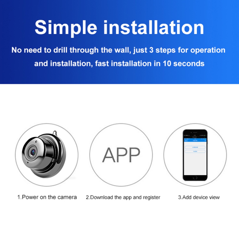 Máy Quay An Ninh Mini A9 720P HD Ip Kết Nối Wifi | BigBuy360 - bigbuy360.vn