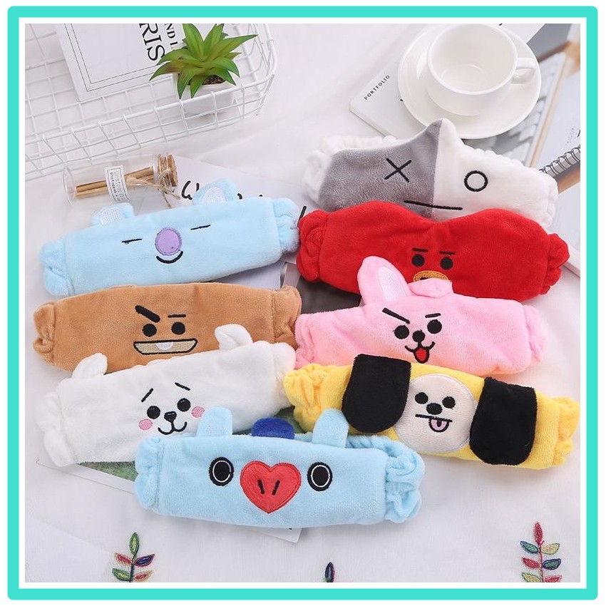 Băng Đô / Bịt Mắt Ngủ In Hình Nhân Vật Bt21 Dễ Thương