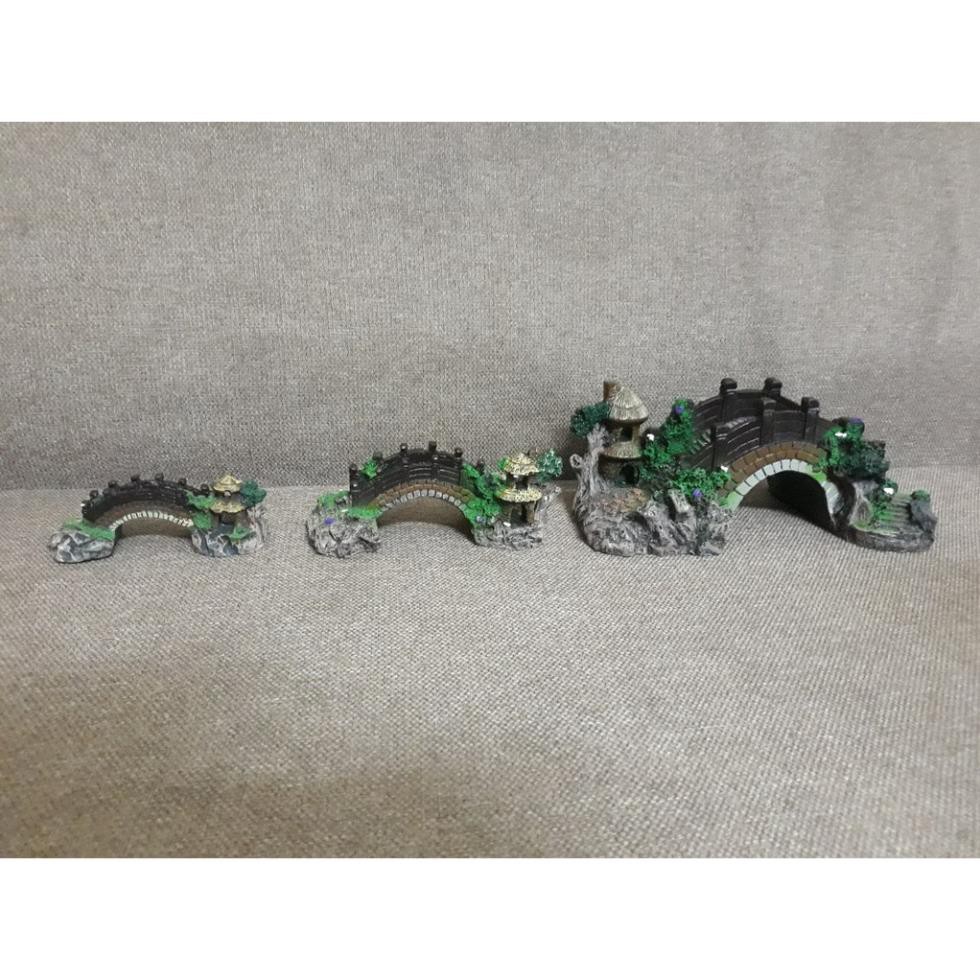 Cầu cong trang trí bể cá, bể thủy sinh, tiểu cảnh Cỡ nhỏ