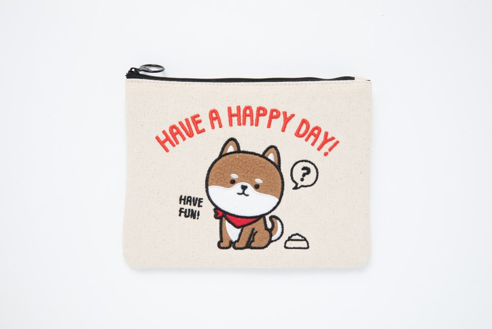 Túi Đựng Đồ Dùng Cá Nhân ARTBOX Hàn Quốc Dáng  Họa Tiết Chú Cún Shiba Đáng Yêu