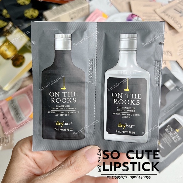 Sample Dầu Gội &amp; Xã Drybar On The Rocks 7mlx2