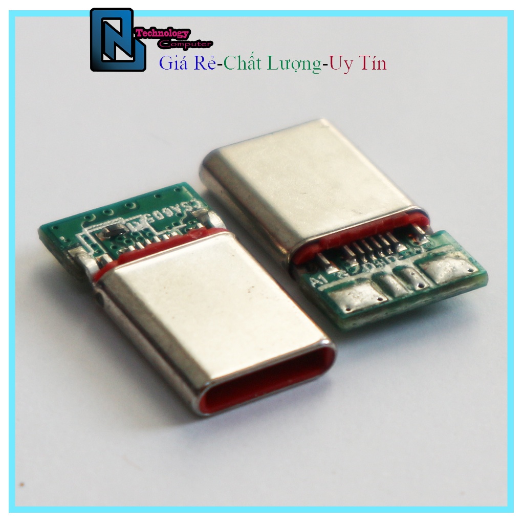 Đầu TYPE C 4 Pin Ruột Đỏ Sạc Nhanh Truyền Dữ Liệu Thích Hợp Làm Dây Bàn Phím Cơ Chuột Máy Tính