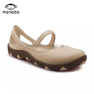 Giày nhựa nữ Thái Lan MONOBO - TAMMY - be đế nâu