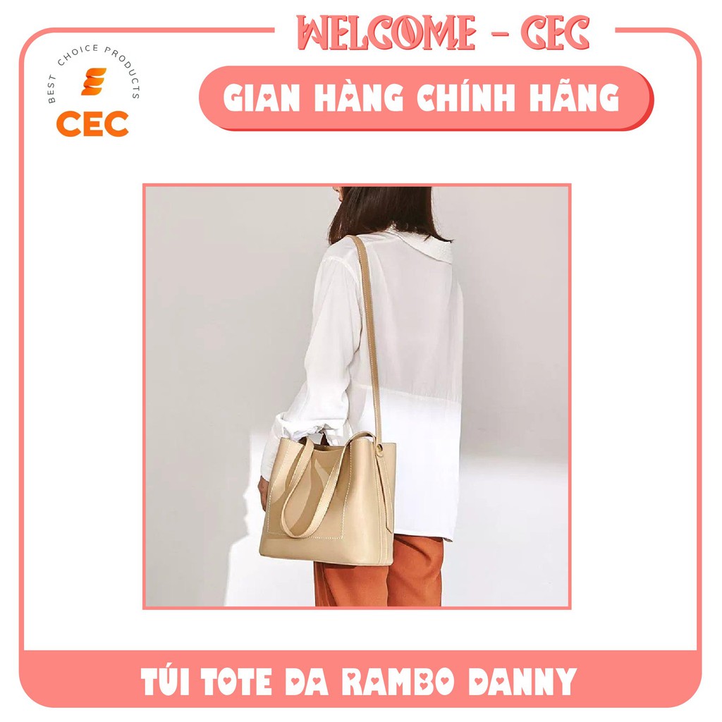 Túi xách da cho Nữ Rambo Danny, Túi thời trang trẻ 2021 bằng da đeo vai kích thước 30x25cm TX10 [CEC Store]