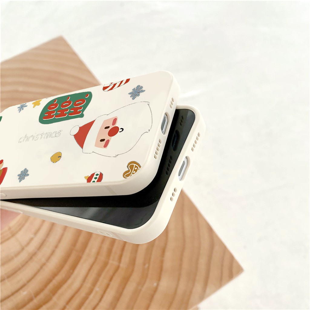 Ốp lưng iphone cạnh vuông Merry Christmas giáng sinh 6/6plus/6s/6splus/7/7plus/8/8plus/x/xr/xs/11/12/pro/max/plus e110
