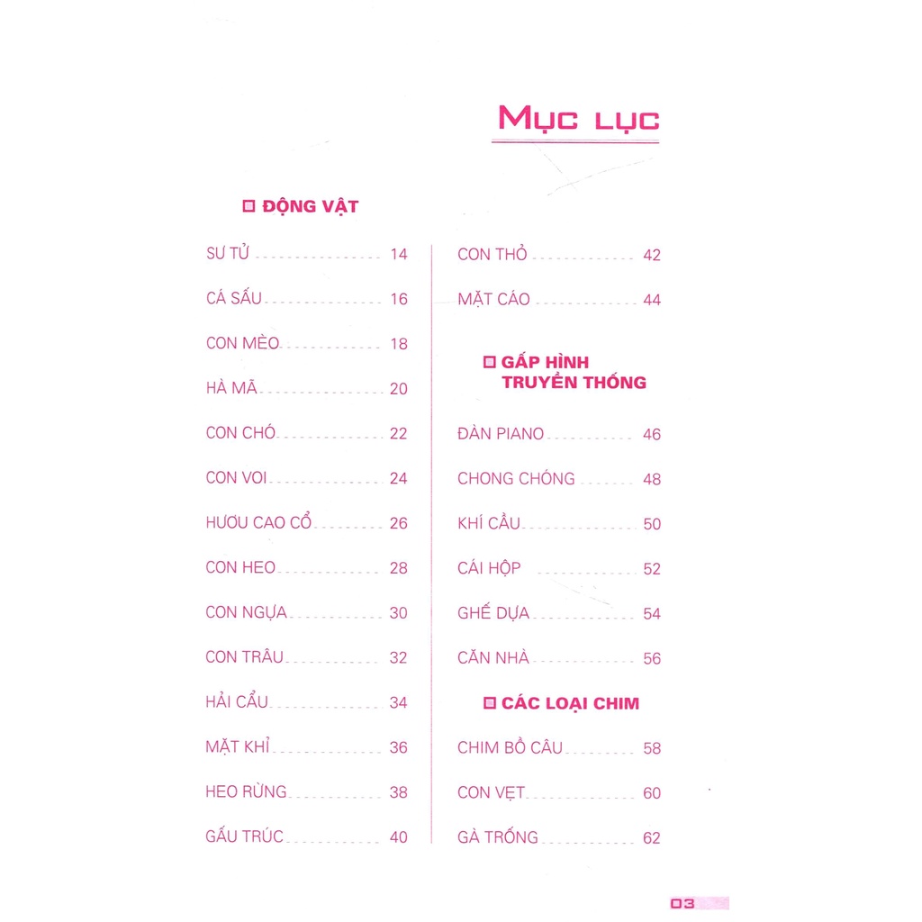 Sách Trẻ Em Khéo Tay Gấp Hình