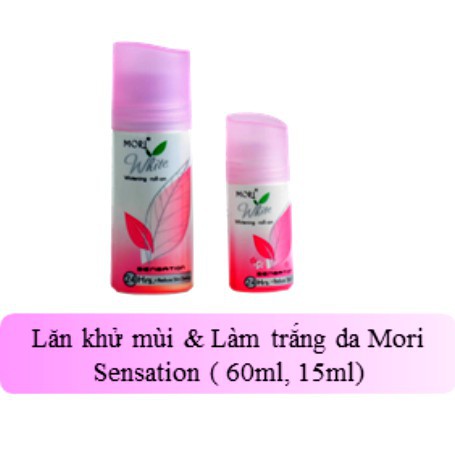 Lăn khử mùi dưỡng trắng da hương nước hoa Mori nhập khẩu chính hãng Hàn Quốc 60ml