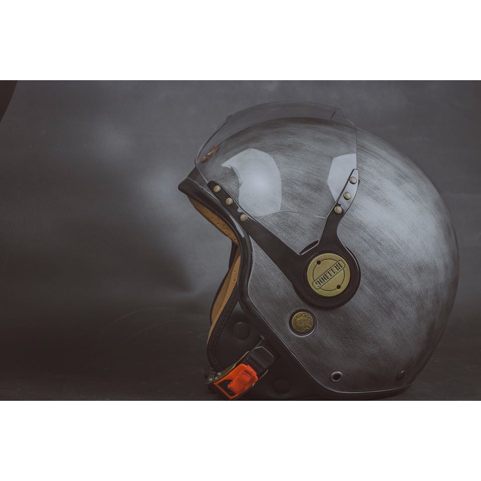 MŨ BẢO HIỂM 3/4 BULLDOG POM [TẶNG KÈM KHÓA SỐ ĐA NĂNG]_Phuotarmor