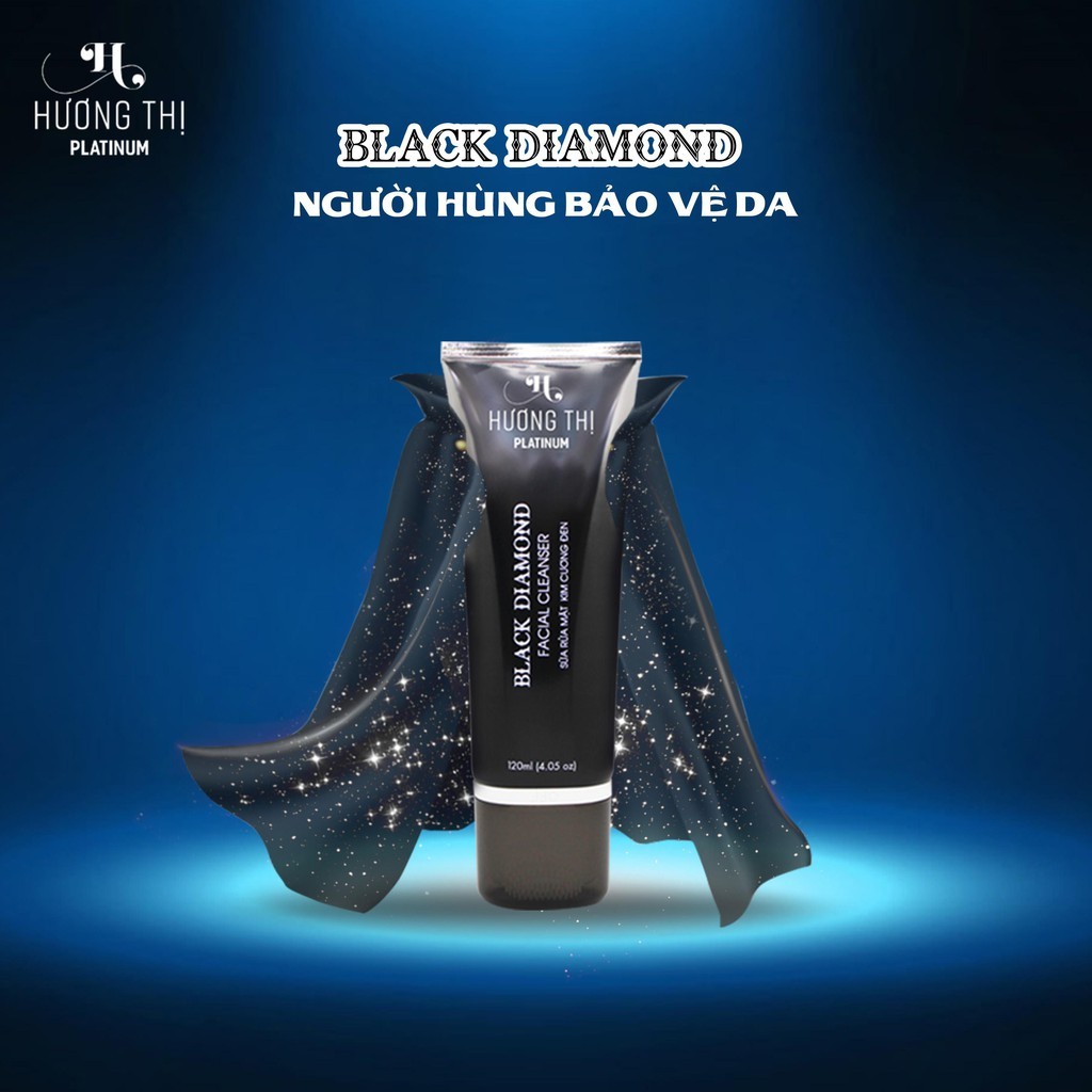 SỮA RỬA MẶT KIM CƯƠNG ĐEN BLACK DIAMOND FACIAL CLEANSER 100ML HƯƠNG THỊ PLATINUM