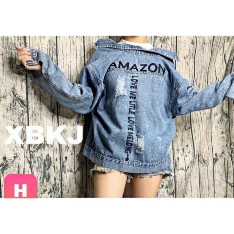 Áo khoác jean nữ xanh trơn nhạt và đậm dáng em và thơ ngây 2 túi trước freesize dưới 58Kg