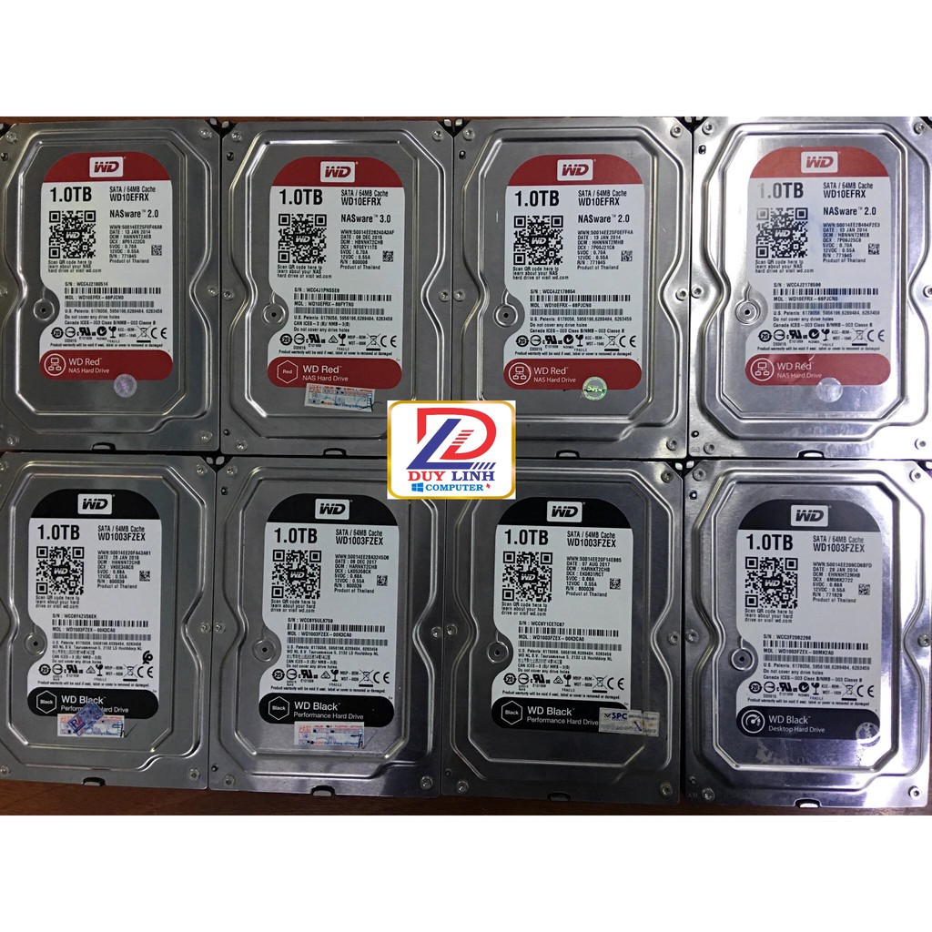 Ổ Cứng HDD 1T Western Black,Red chuyên dùng cho sever chạy 24/24