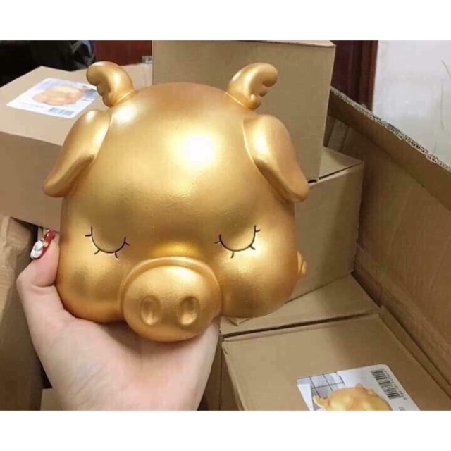 Lợn tiết kiệm 🎗 BẰNG GỐM BÁT TRÀNG 🎗 size 22cm thiết kế lợn đựng tiền lì xì cực đáng yêu
