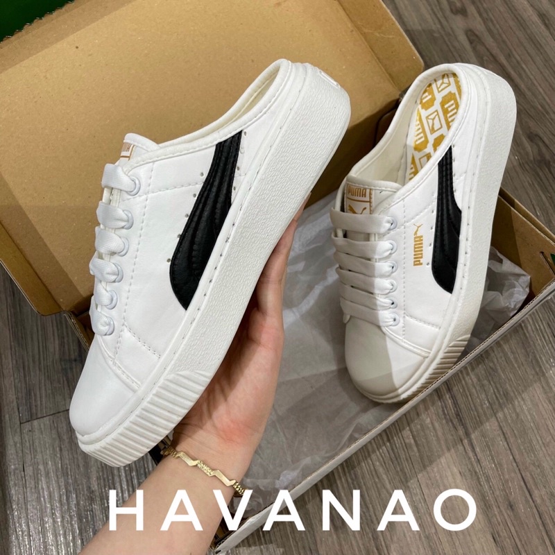 Sục puma nữ vạch đen SC full size nữ đế êm hót trend