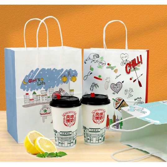 Túi Giấy Đựng Qùa Tặng Sinh Nhật Nhiều Màu Cute Văn Phòng Phẩm Độc Đáo GQ16