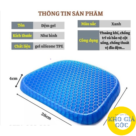 Đệm Ngồi 2 Lớp 3D Thoáng Khí MAGIC CUSHION Thoáng Khí Tuần Hoàn | Nệm Ngồi Ghế Văn Phòng Ô Tô