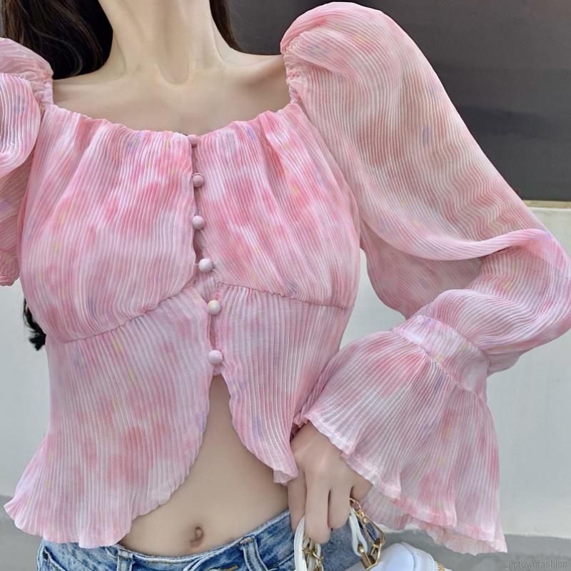 Áo nữ tay dài hở vai thời trang quyến rũ