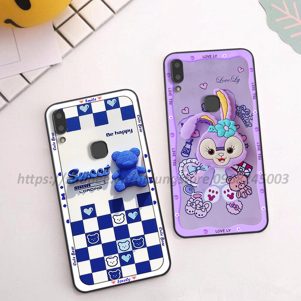 Ốp lưng vivo V9 / V9 Youth/ V11-V11 Pro/ 11i / Y85 in hình 3D gấu cute cool ngầu giả nổi.