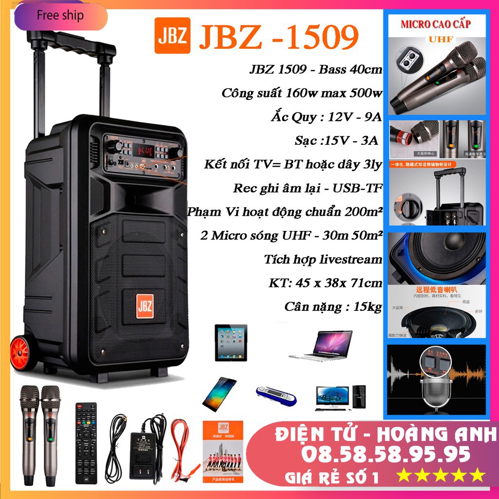 Loa kéo di động JBZ 1509