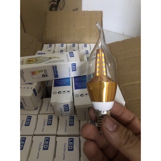 bóng led nến đuôi E14 ánh sáng vàng 3000k