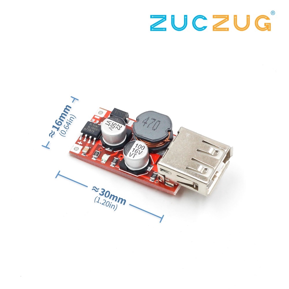 Fine 6-24V 12V/24V to 5V 3A CAR USB Charger Module DC Buck step down Converter 12v 5v power supply m