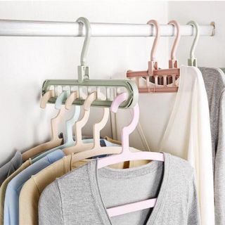 Móc Treo Quần Áo 9 Móc Trên 1 Dàn Đa Năng Tiết Kiệm Diện Tích 9 Lỗ Thiết Kế Thông Minh - Shop Min
