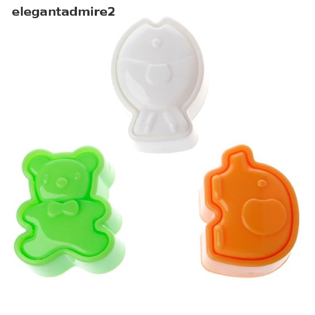 Set 3 Khuôn Làm sushi Hình Động Vật Hoạt Hình Cho Bé