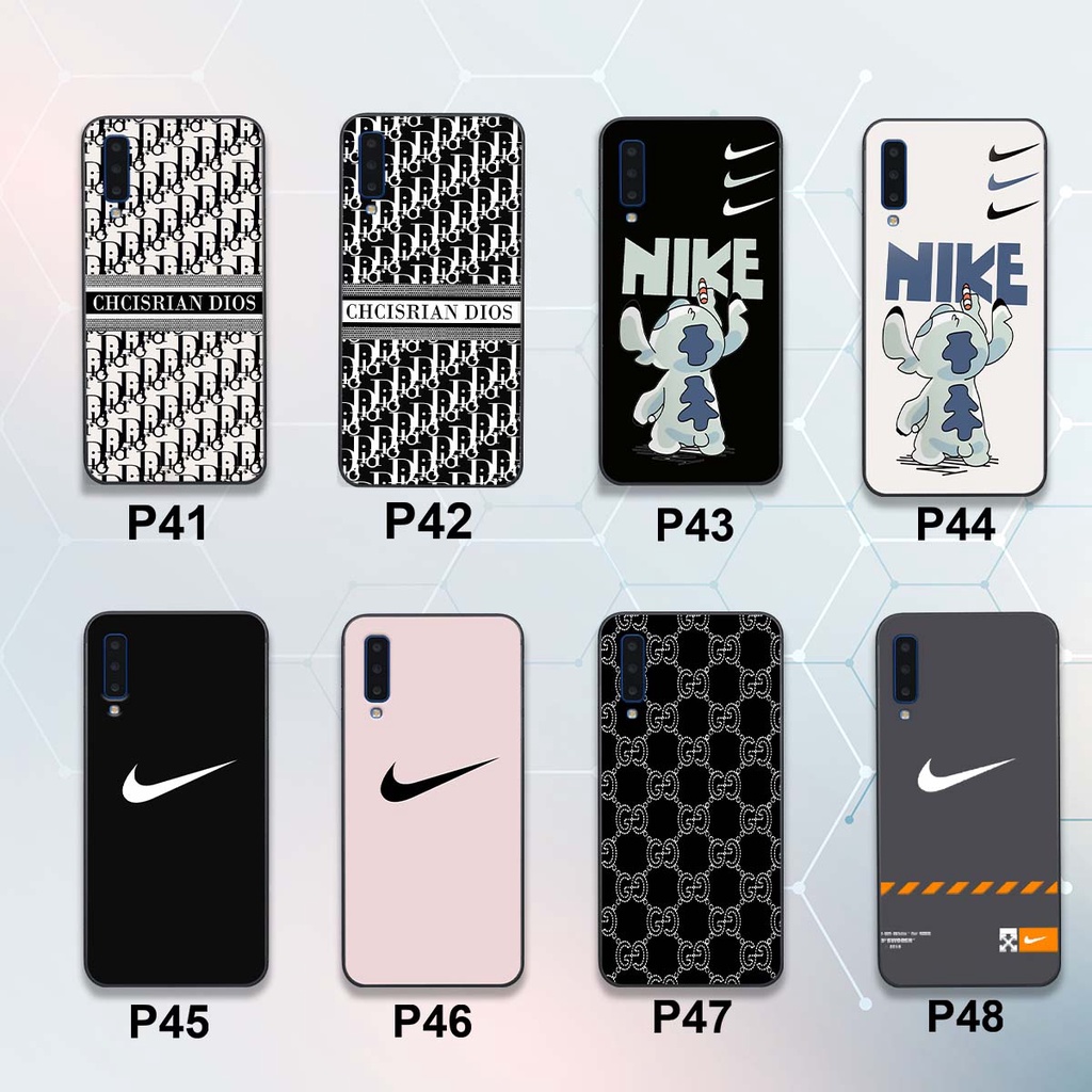 Ốp lưng điện thoại samsung a7 2018 / a9 2018 in hình thương hiệu GUCCI, NIKE, DIOS