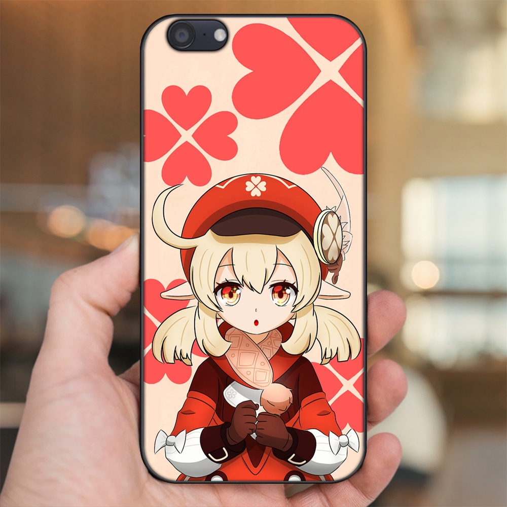 Ốp lưng Oppo A71 viền đen in hình Klee Genshin Impact