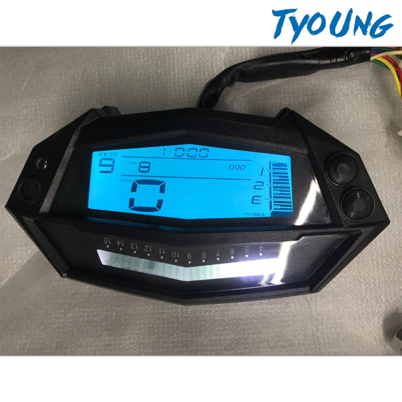 Đồng Hồ Đo Tốc Độ Kỹ Thuật Số Màn Hình Lcd Chất Lượng Cao Cho Kawasaki Z1000