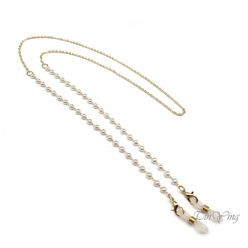 GETNOIVAS Dây Xích Ngọc Trai 70CM Phụ Kiện Đeo Mắt Kính Đa Năng Thời Trang Cho Nữ