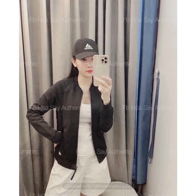Áo khoác bomber logo AD bo gấu