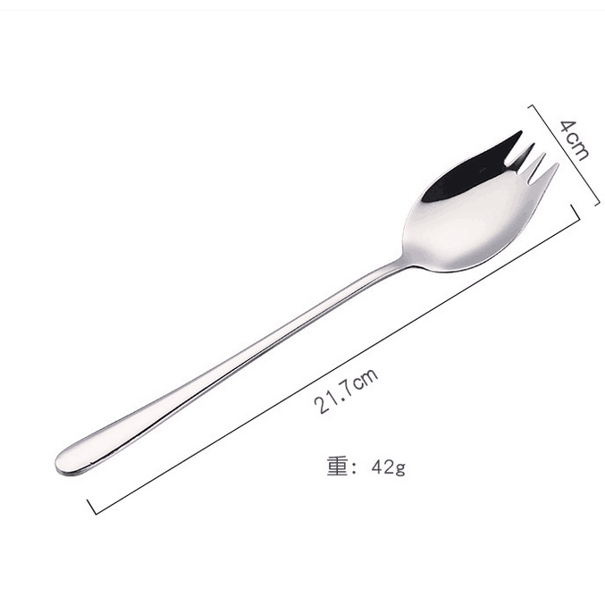 Muỗng tích hợp nĩa ăn bằng thép không gỉ đầy màu sắc tiện dụng cho nhà bếp