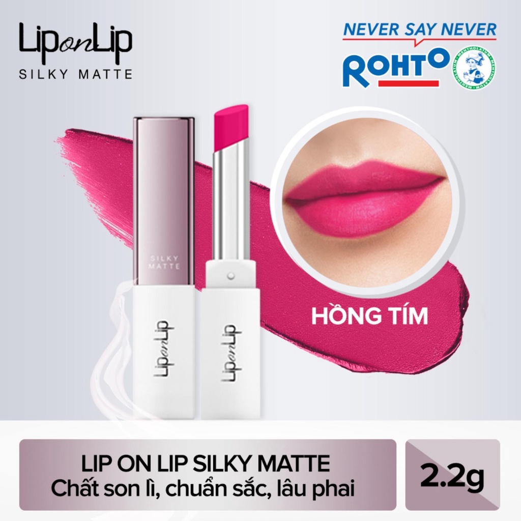 [TẶNG GIÁ ĐỠ ĐT] Son lì siêu mịn dưỡng tối ưu Lip On Lip Silky Matte 2,2g